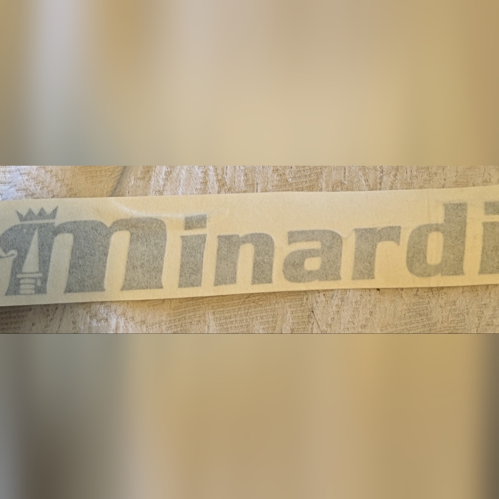 Formula 1 Minardi Logo Decal Vintage